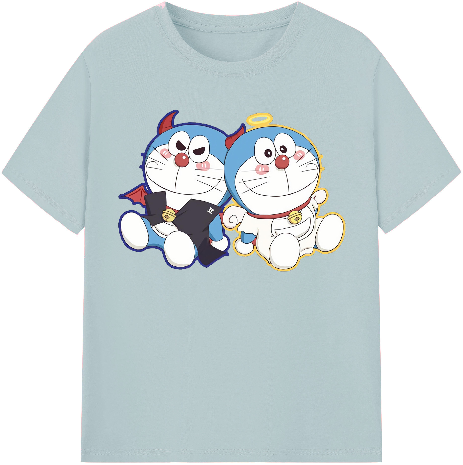 （画像用） ドラえもん Doraemon 綿100％半袖Tシャツ（フロントプリント）